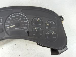 2000-2002 Chevrolet Silverado 1500 Instrument Cluster Speedometer Gauges P/N:15055362 DHRK Fits Fits 2000 2001 2002 OEM Used Auto Parts