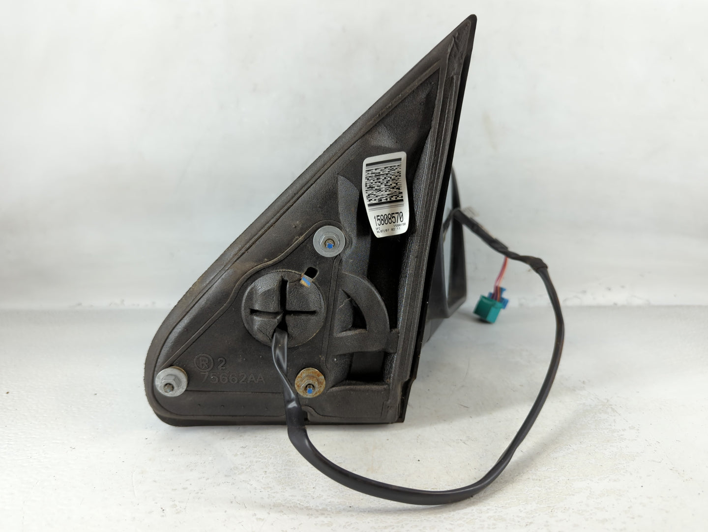 2006-2009 Gmc Envoy Passenger Right Side View Manual Door Mirror Black - Oemusedautoparts1.com