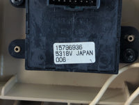 2007-2009 Cadillac Srx Overhead Console W/rear Climate Control