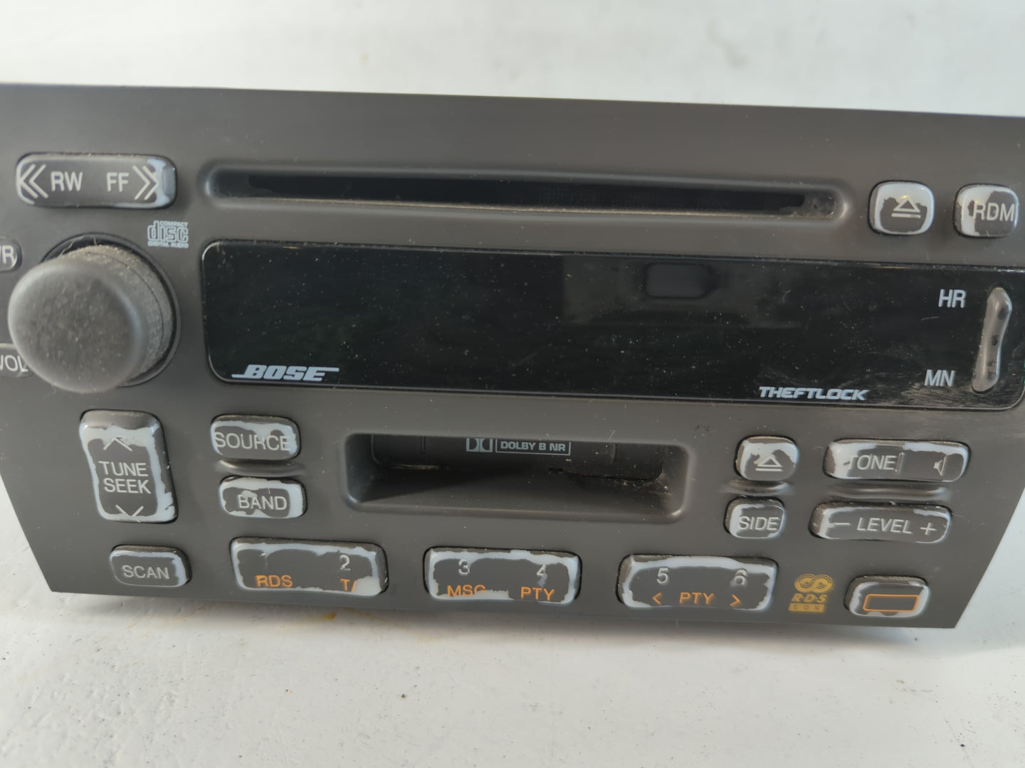 2000-2001 Cadillac Catera Radio AM FM Cd Player Receiver Replacement P/N:16239126 Fits Fits 2000 2001 OEM Used Auto Parts - Oemusedautoparts1.com