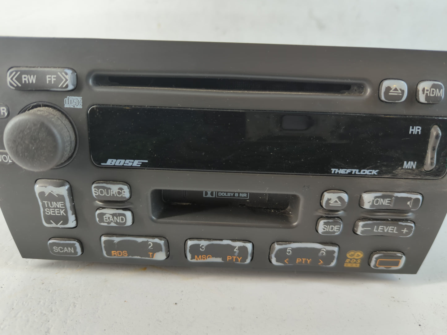 2000-2001 Cadillac Catera Radio AM FM Cd Player Receiver Replacement P/N:16239126 Fits Fits 2000 2001 OEM Used Auto Parts - Oemusedautoparts1.com