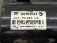 2013-2021 Chevrolet Trax Car Starter Motor Solenoid OEM P/N:M000T39173ZC 25194634 Fits OEM Used Auto Parts - Oemusedautoparts1.com
