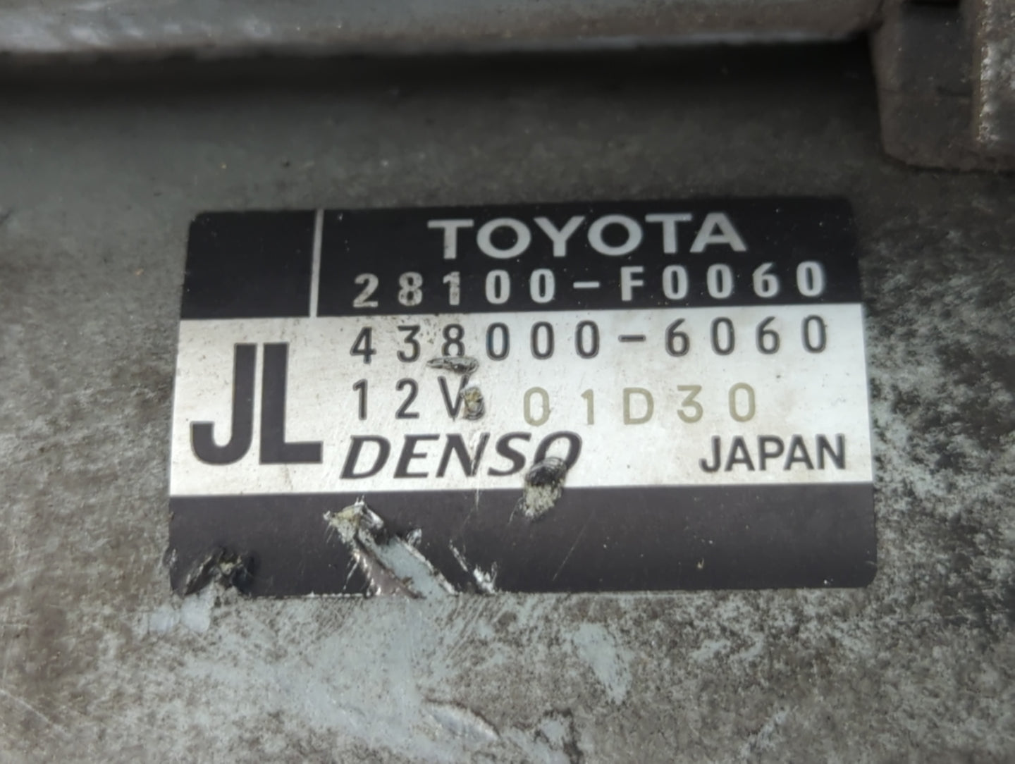 2018-2022 Toyota Camry Car Starter Motor Solenoid OEM P/N:438000-6060 28100-F0060 Fits Fits 2018 2019 2020 2021 2022 OEM Used Auto Parts - Oemusedautoparts1.com