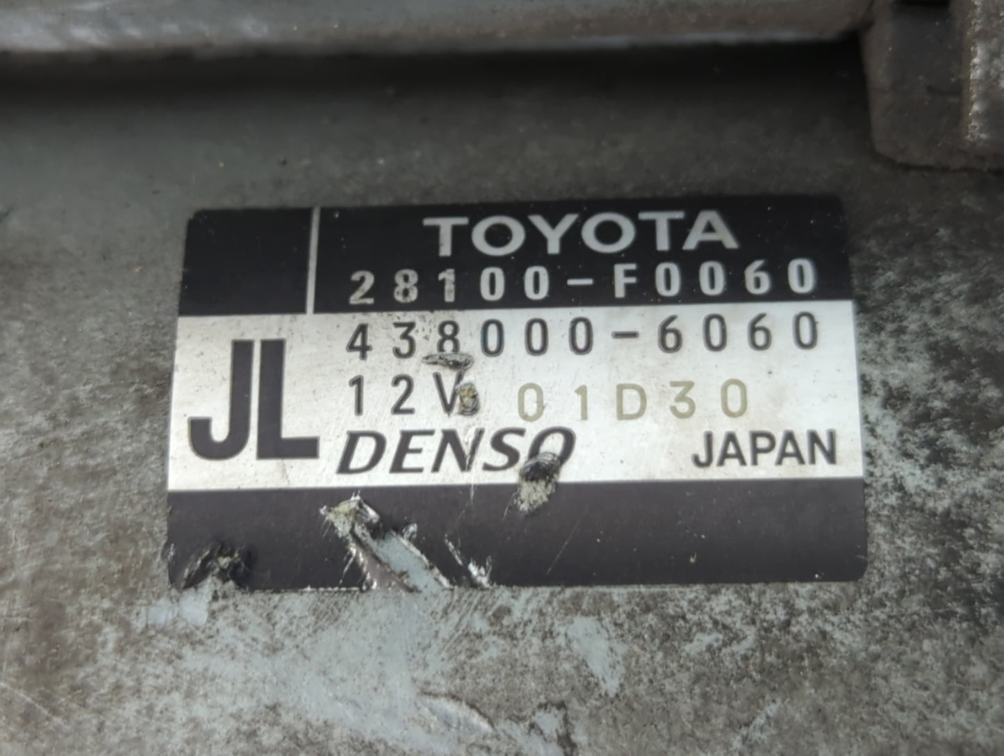 2018-2022 Toyota Camry Car Starter Motor Solenoid OEM P/N:438000-6060 28100-F0060 Fits Fits 2018 2019 2020 2021 2022 OEM Used Auto Parts - Oemusedautoparts1.com