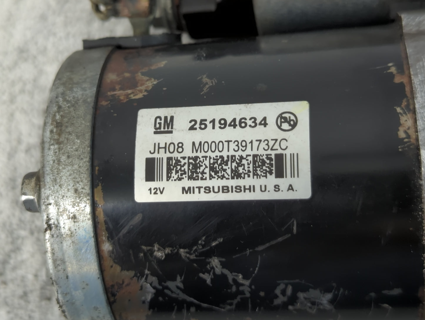 2013-2021 Chevrolet Trax Car Starter Motor Solenoid OEM P/N:M000T39173ZC 25194634 Fits OEM Used Auto Parts - Oemusedautoparts1.com