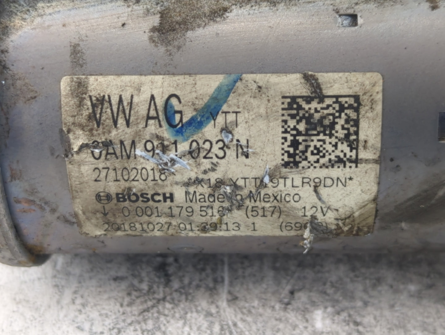2019-2021 Volkswagen Jetta Car Starter Motor Solenoid OEM P/N:0 001 179 51 27102018 Fits Fits 2019 2020 2021 OEM Used Auto Parts - Oemusedautoparts1.com