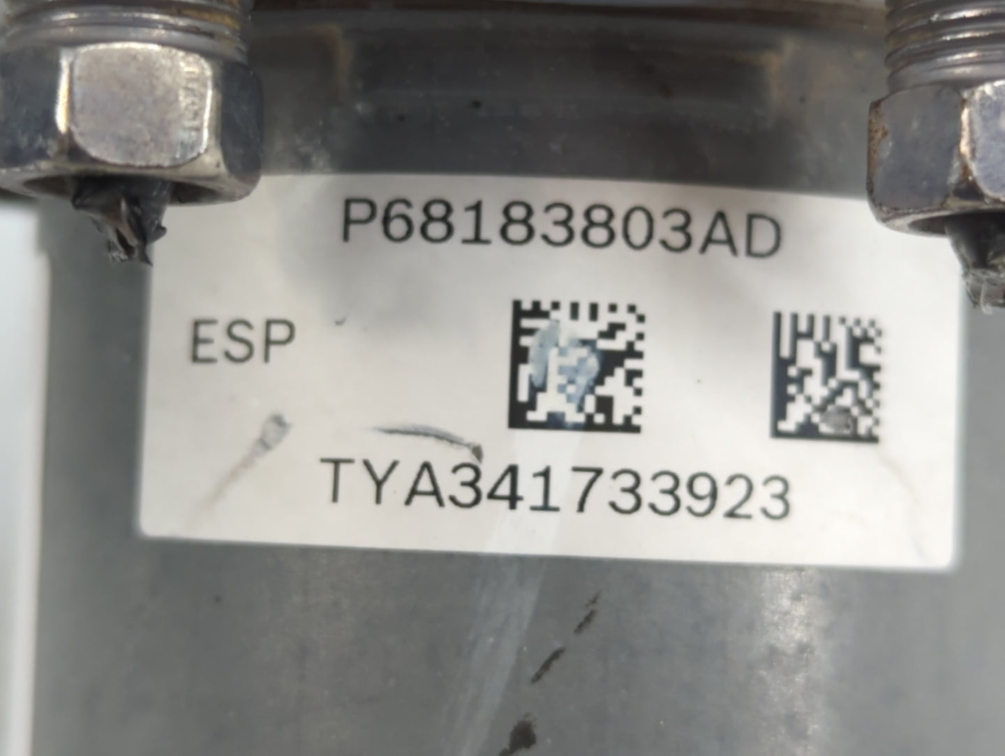 2018 Dodge Caravan ABS Pump Control Module Replacement P/N:P68183803AD Fits Fits 2015 2016 2017 2019 2020 OEM Used Auto Parts - Oemusedautoparts1.com