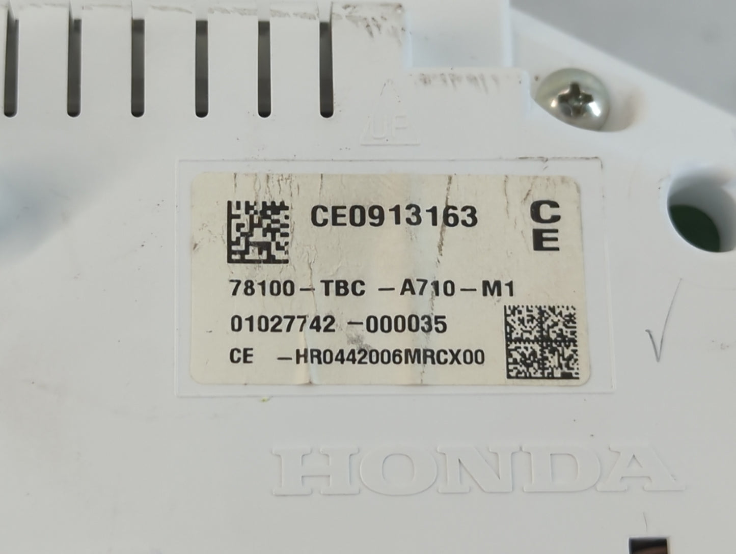 2016-2018 Honda Civic Instrument Cluster Speedometer Gauges P/N:78100-TBC-A710-M1 Fits Fits 2016 2018 OEM Used Auto Parts - Oemusedautoparts1.com