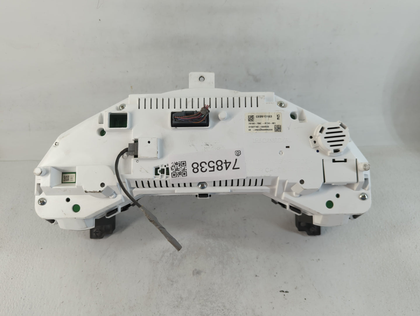 2016-2018 Honda Civic Instrument Cluster Speedometer Gauges P/N:78100-TBC-A710-M1 Fits Fits 2016 2018 OEM Used Auto Parts - Oemusedautoparts1.com