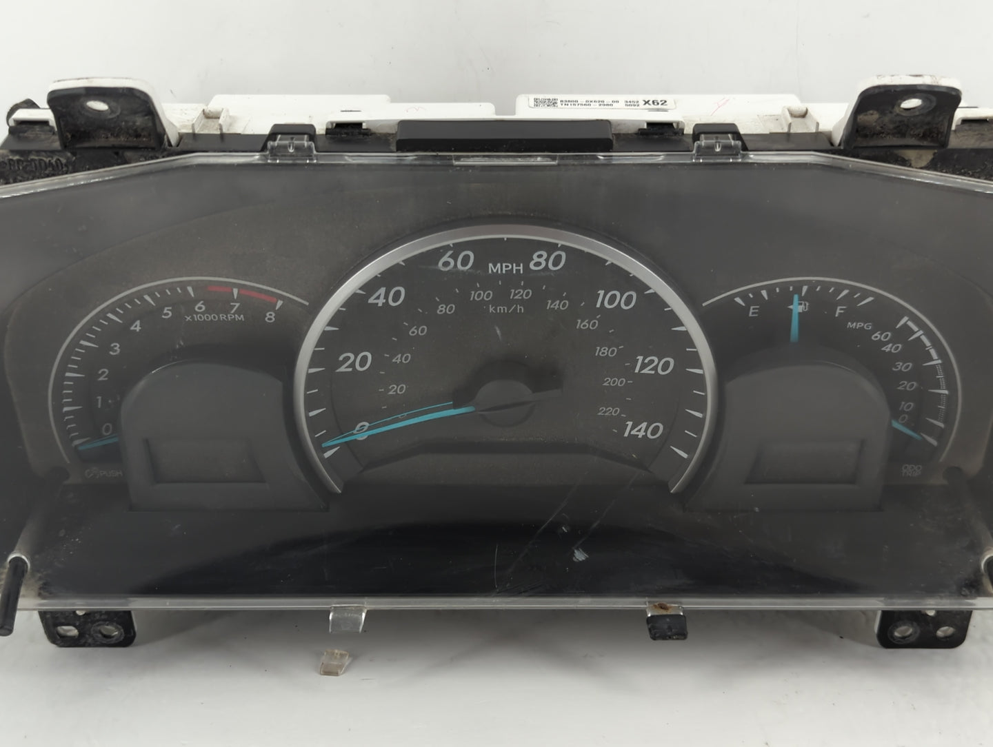 2013-2014 Toyota Camry Instrument Cluster Speedometer Gauges P/N:TN157560-2980 83800-0X620-00 Fits Fits 2013 2014 OEM Used Auto Parts - Oemusedautoparts1.com