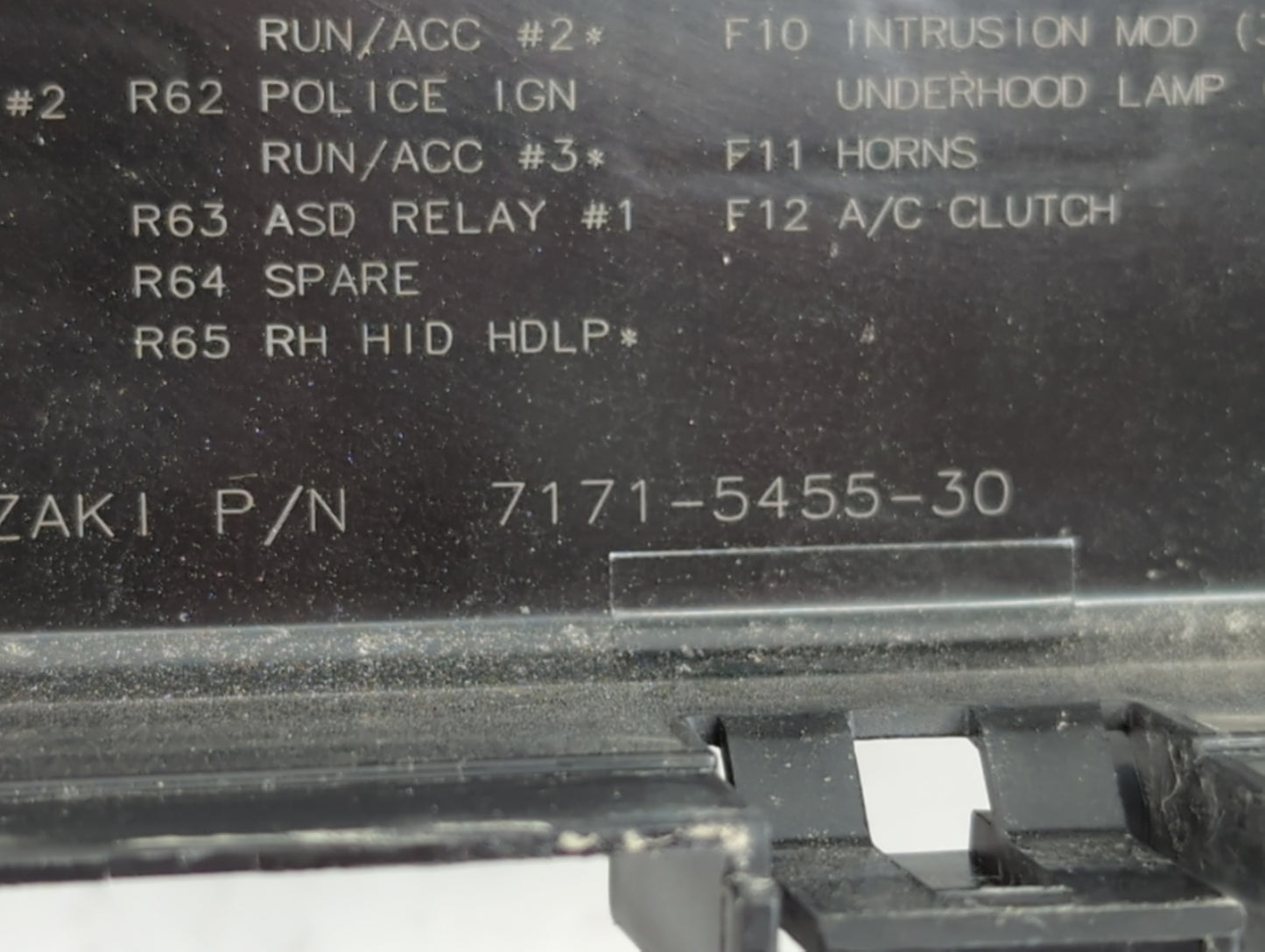 2019 Dodge Charger Fusebox Fuse Box Panel Relay Module P/N:7171-5455-30 Fits OEM Used Auto Parts - Oemusedautoparts1.com