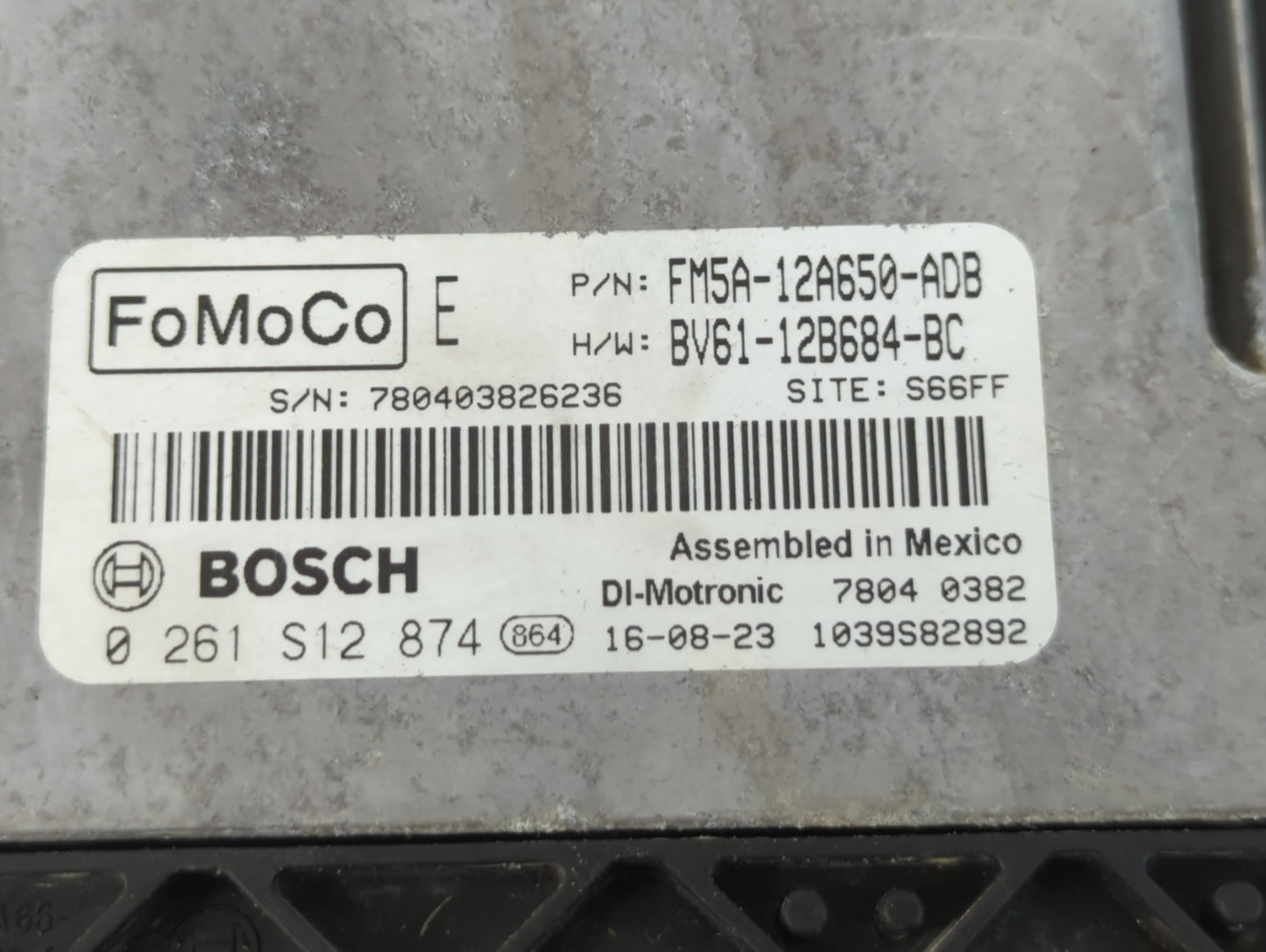 2013-2018 Ford Focus PCM Engine Control Computer ECU ECM PCU OEM P/N:BV61-12B684-BC FM5A-12A650-ADB Fits OEM Used Auto Parts - Oemusedautoparts1.com