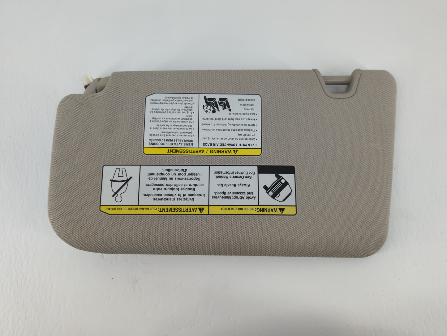 2014-2017 Nissan Rogue Sun Visor Shade Replacement Passenger Right Mirror Fits Fits 2014 2015 2016 2017 OEM Used Auto Parts - Oemusedautoparts1.com