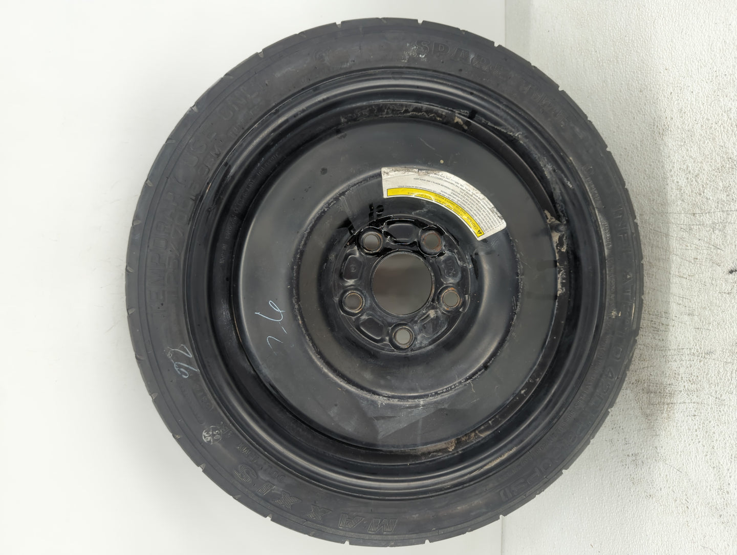 2013-2015 Nissan Sentra Spare Donut Tire Wheel Rim Oem - Oemusedautoparts1.com