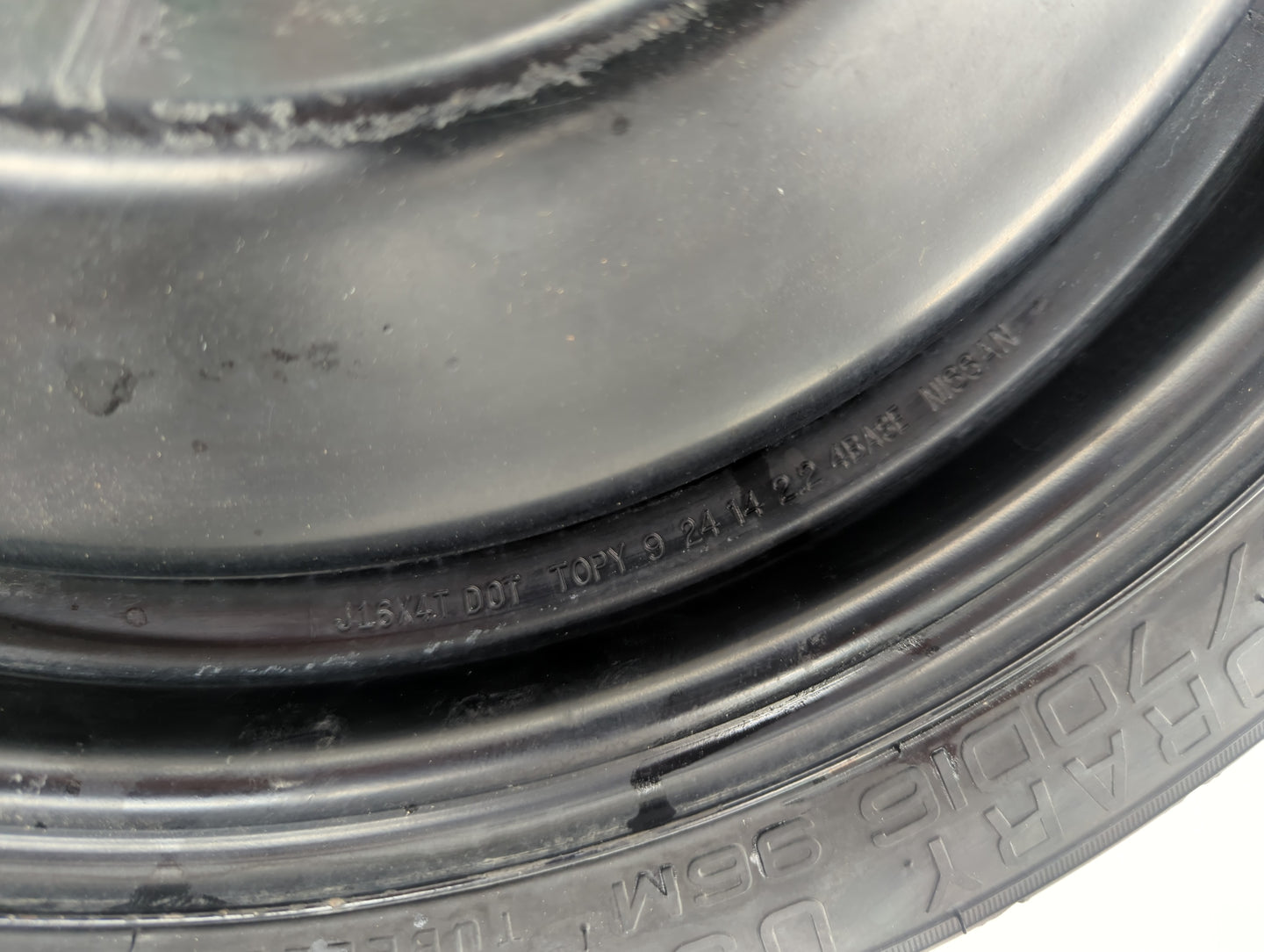 2013-2015 Nissan Sentra Spare Donut Tire Wheel Rim Oem - Oemusedautoparts1.com