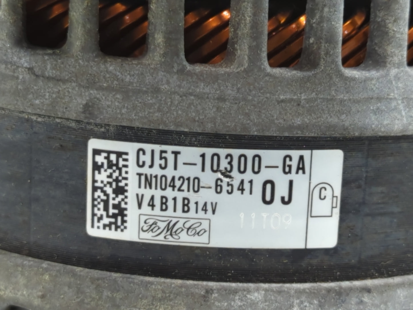 2013-2019 Ford Escape Alternator Replacement Generator Charging Assembly Engine OEM P/N:TN104210-6541 CJ5T-10300-GA Fits OEM Used Auto Parts - Oemusedautoparts1.com