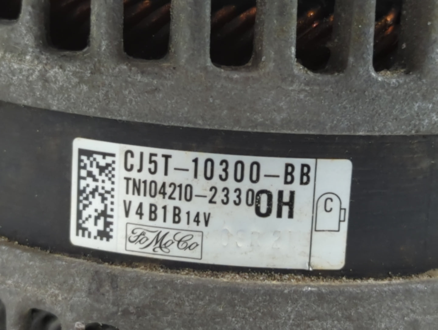 2013-2019 Ford Escape Alternator Replacement Generator Charging Assembly Engine OEM P/N:TN104210-2330 CJ5T-10300-BB Fits OEM Used Auto Parts - Oemusedautoparts1.com