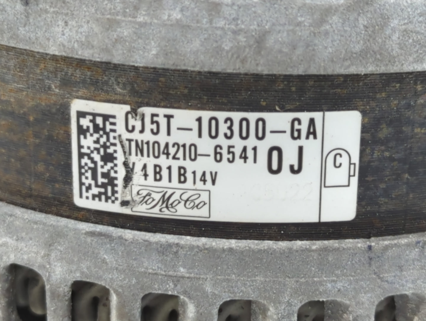 2013-2019 Ford Escape Alternator Replacement Generator Charging Assembly Engine OEM P/N:TN104210-6541 CJ5T-10300-GA Fits OEM Used Auto Parts - Oemusedautoparts1.com