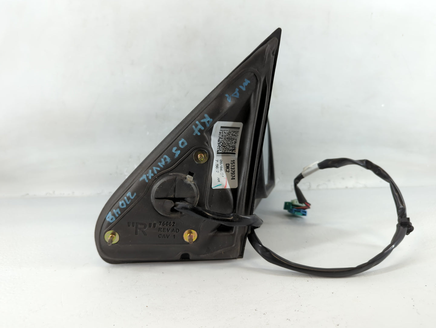 2003-2009 Gmc Envoy Passenger Right Side View Manual Door Mirror Black - Oemusedautoparts1.com