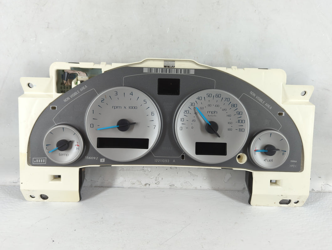 2002-2004 Buick Rendezvous Instrument Cluster Speedometer Gauges P/N:10330864 Fits Fits 2002 2003 2004 OEM Used Auto Parts