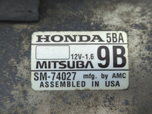 2013-2015 Honda Civic Car Starter Motor Solenoid OEM P/N:SM-74027 Fits Fits 2013 2014 2015 2016 2017 2018 2019 2020 2021 2022 OEM Used Auto Parts