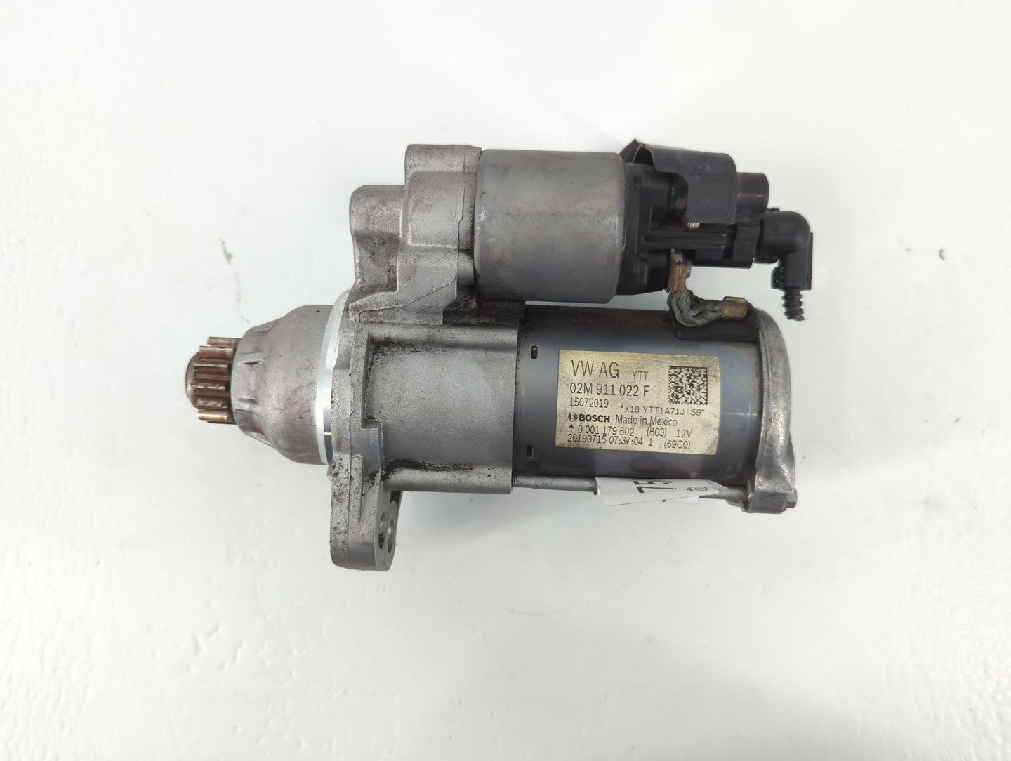 2018-2022 Volkswagen Atlas Car Starter Motor Solenoid OEM P/N:02M 911 022 F Fits Fits 2018 2019 2020 2021 2022 OEM Used Auto Parts - Oemusedautoparts1.com