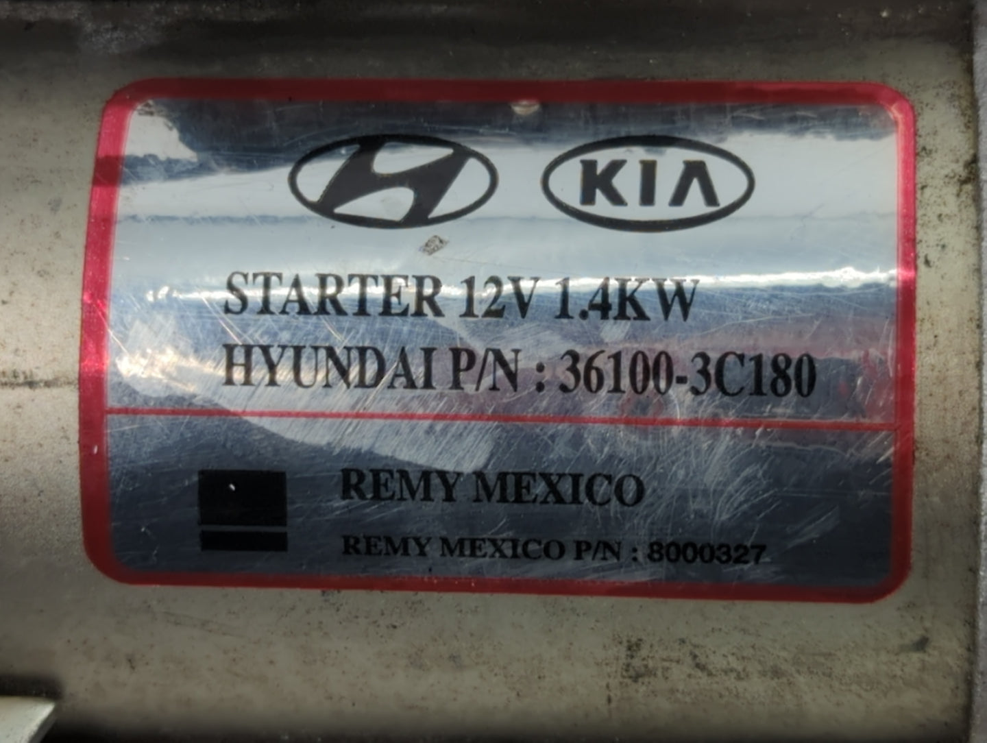 2009 Hyundai Santa Fe Car Starter Motor Solenoid OEM P/N:36100-3C180 Fits OEM Used Auto Parts - Oemusedautoparts1.com