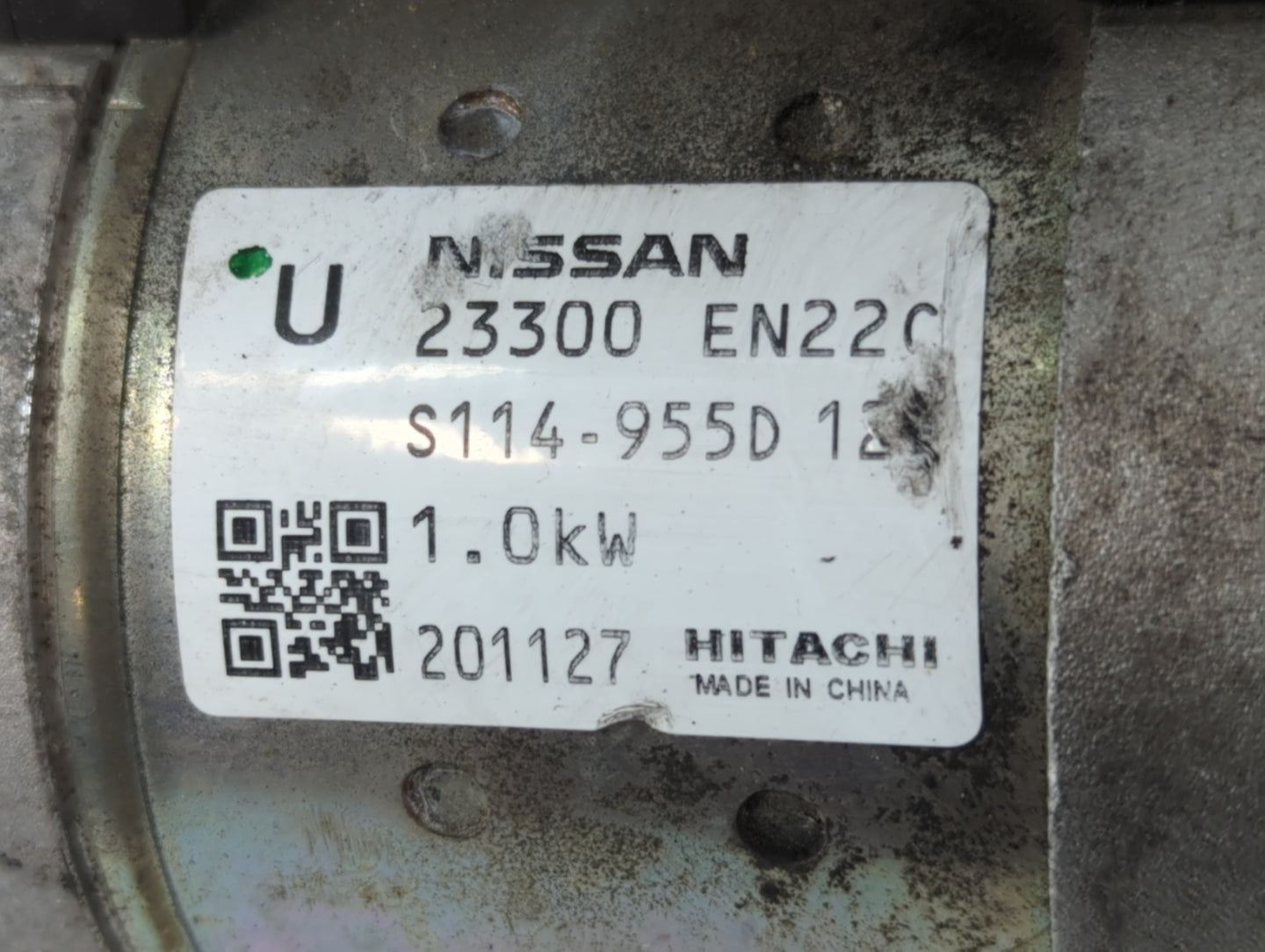 2014-2020 Nissan Nv200 Car Starter Motor Solenoid OEM P/N:S114-955B 23300 EN22A Fits Fits 2013 2014 2015 2016 2017 2018 2019 2020 OEM Used Auto Parts - Oemusedautoparts1.com