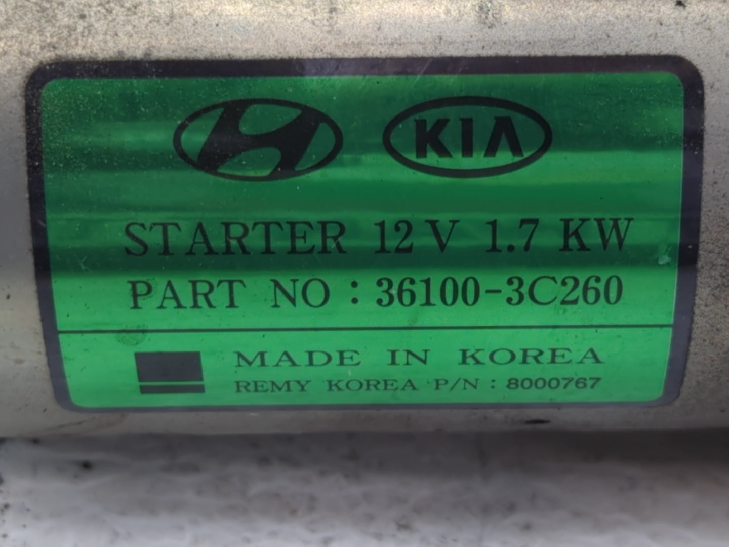 2016-2020 Kia Sedona Car Starter Motor Solenoid OEM P/N:36100-3C260 Fits Fits 2015 2016 2017 2018 2019 2020 OEM Used Auto Parts - Oemusedautoparts1.com