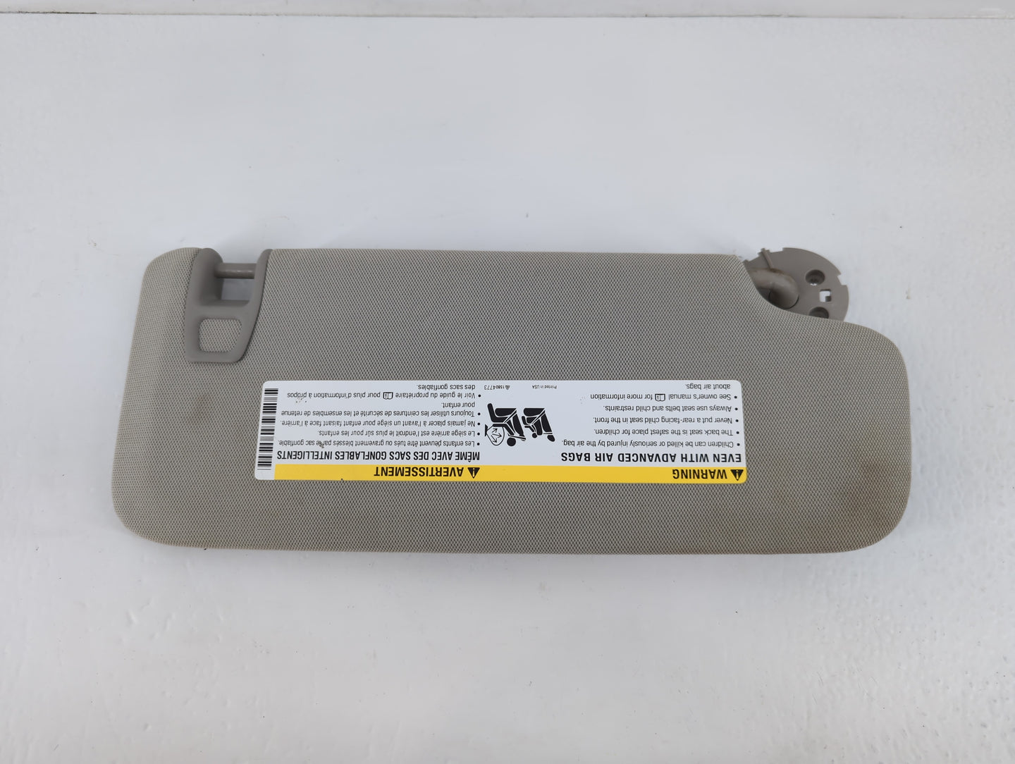 2012-2017 Buick Verano Sun Visor Shade Replacement Passenger Right Mirror Fits Fits 2012 2013 2014 2015 2016 2017 OEM Used Auto Parts - Oemusedautoparts1.com