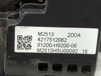 2018-2019 Kia Rio Fusebox Fuse Box Panel Relay Module P/N:4217512062 91200-H9200-06 Fits Fits 2018 2019 OEM Used Auto Parts - Oemusedautoparts1.com