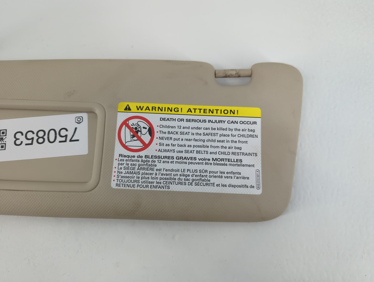 2009-2012 Audi A4 Sun Visor Shade Replacement Driver Left Mirror Fits Fits 2009 2010 2011 2012 OEM Used Auto Parts - Oemusedautoparts1.com