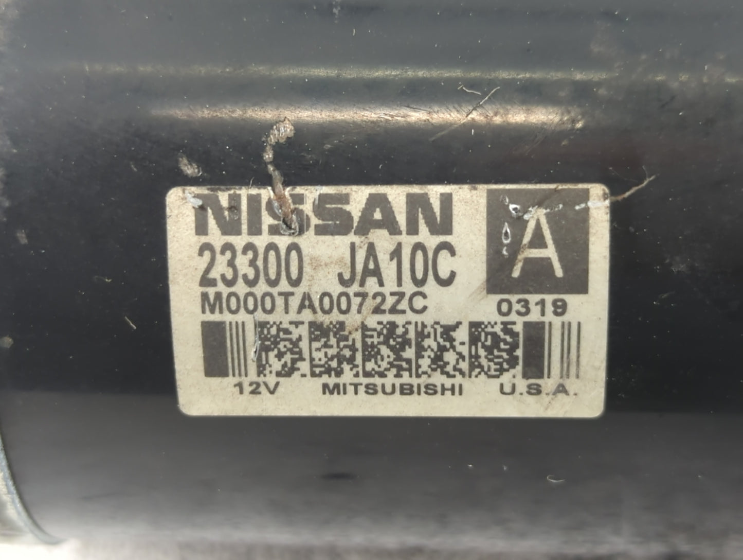 2009-2014 Nissan Maxima Car Starter Motor Solenoid OEM P/N:M000TA0072ZC 23300 JA10C Fits OEM Used Auto Parts - Oemusedautoparts1.com