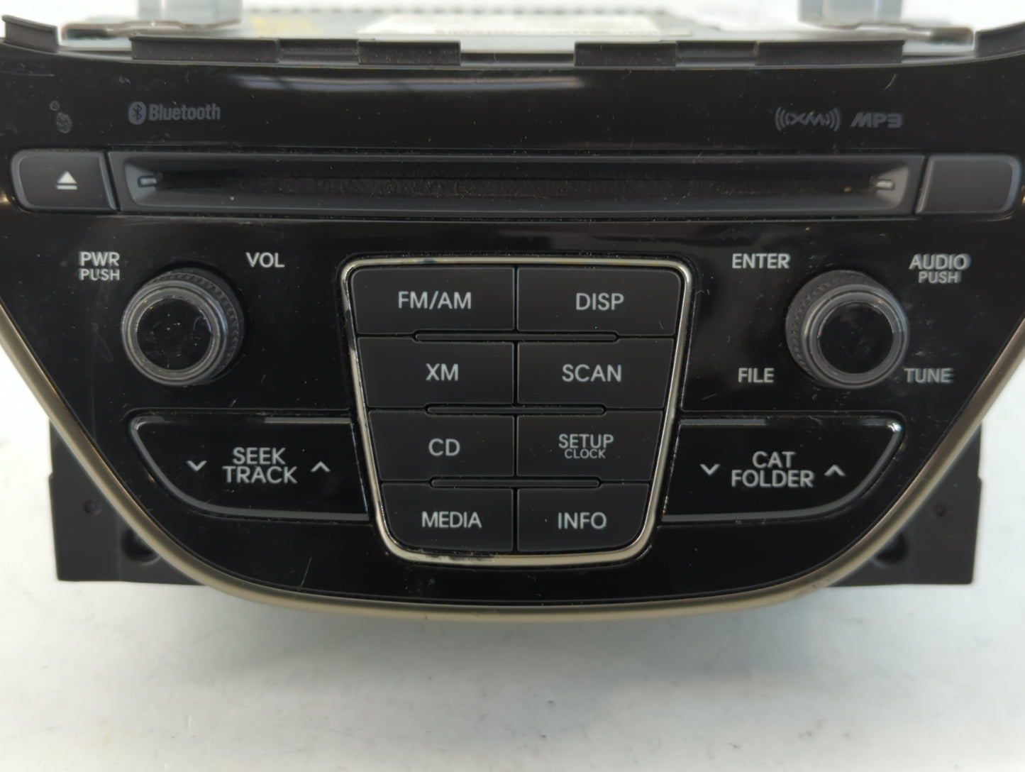 2014-2015 Hyundai Genesis Radio AM FM Cd Player Receiver Replacement P/N:96180-2M118YHG Fits Fits 2014 2015 OEM Used Auto Parts - Oemusedautoparts1.com
