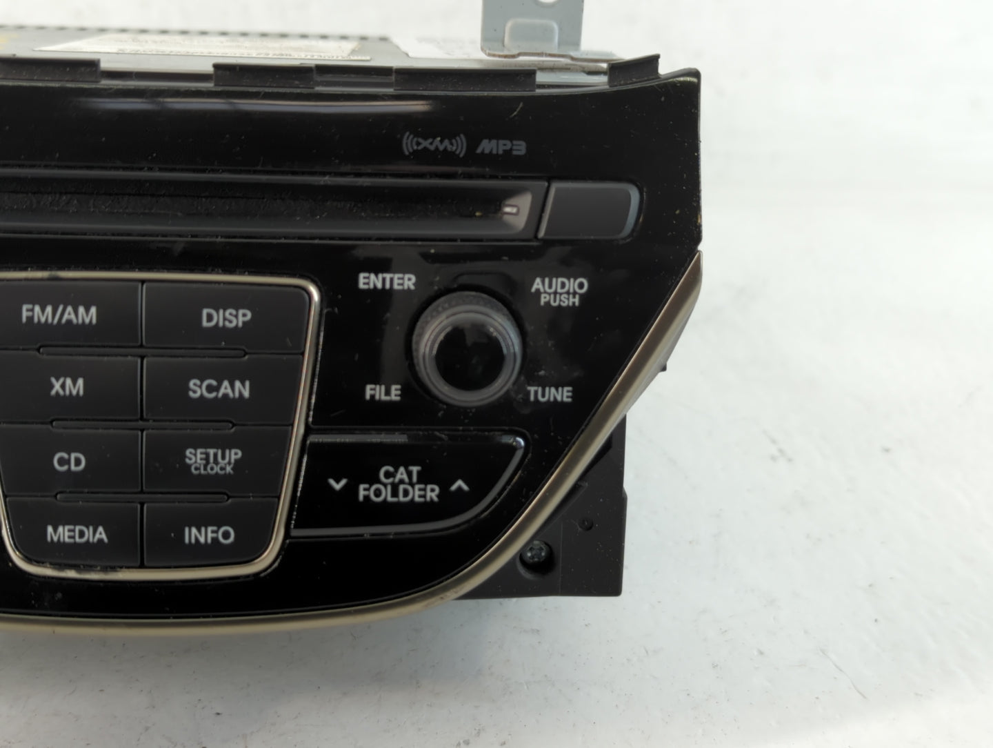 2014-2015 Hyundai Genesis Radio AM FM Cd Player Receiver Replacement P/N:96180-2M118YHG Fits Fits 2014 2015 OEM Used Auto Parts - Oemusedautoparts1.com