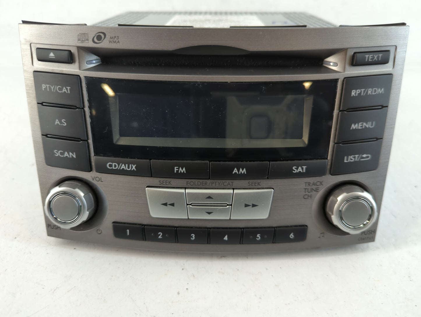 2012-2014 Subaru Legacy Radio AM FM Cd Player Receiver Replacement P/N:86201AJ61A Fits Fits 2012 2013 2014 OEM Used Auto Parts - Oemusedautoparts1.com