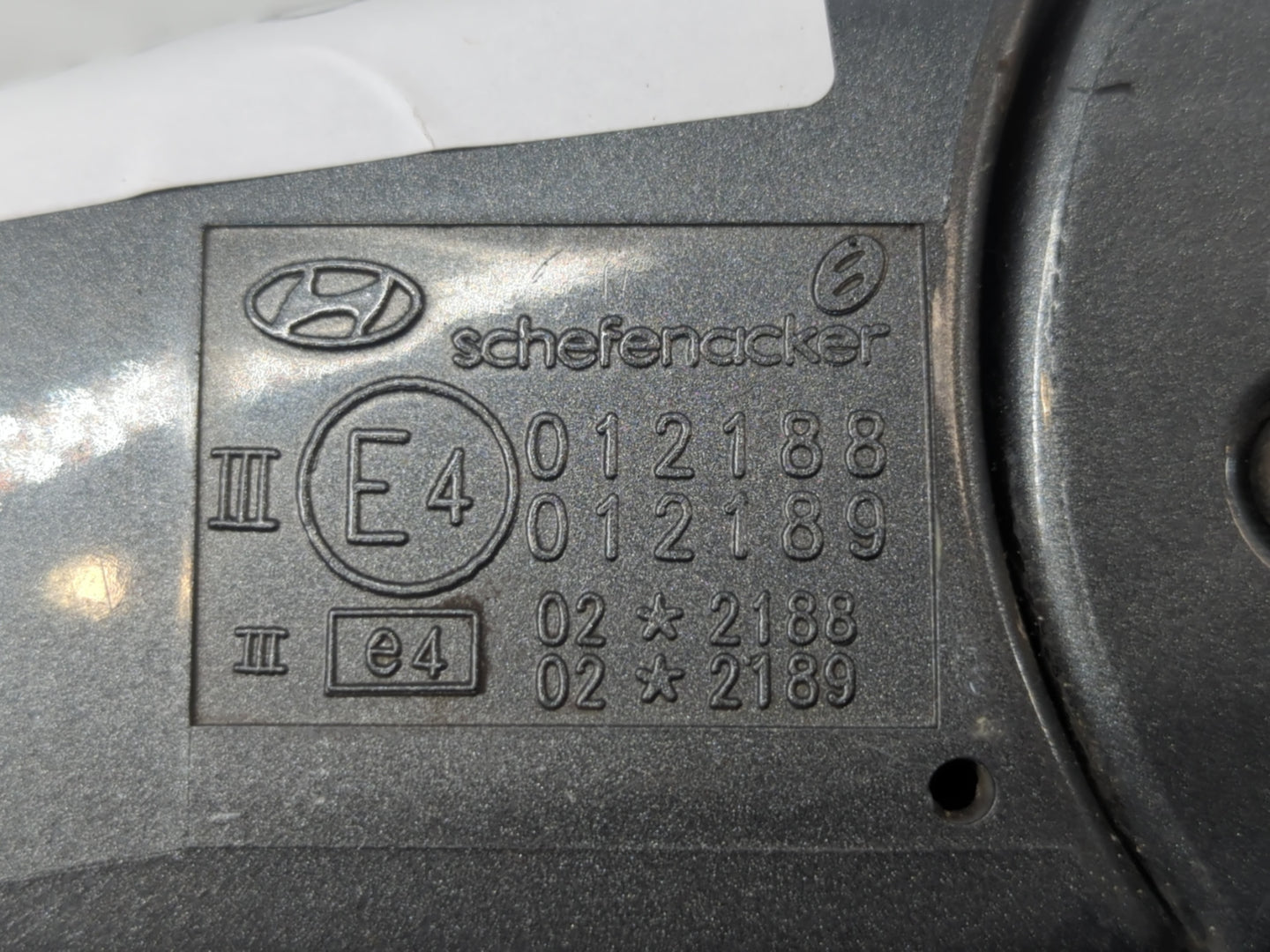 2002-2006 Hyundai Accent Side Mirror Replacement Passenger Right View Door Mirror P/N:IIIE4012188 Fits OEM Used Auto Parts - Oemusedautoparts1.com