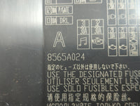 2010-2013 Mitsubishi Outlander Fusebox Fuse Box Panel Relay Module P/N:8565A024 Fits Fits 2010 2011 2012 2013 OEM Used Auto Parts - Oemusedautoparts1.com