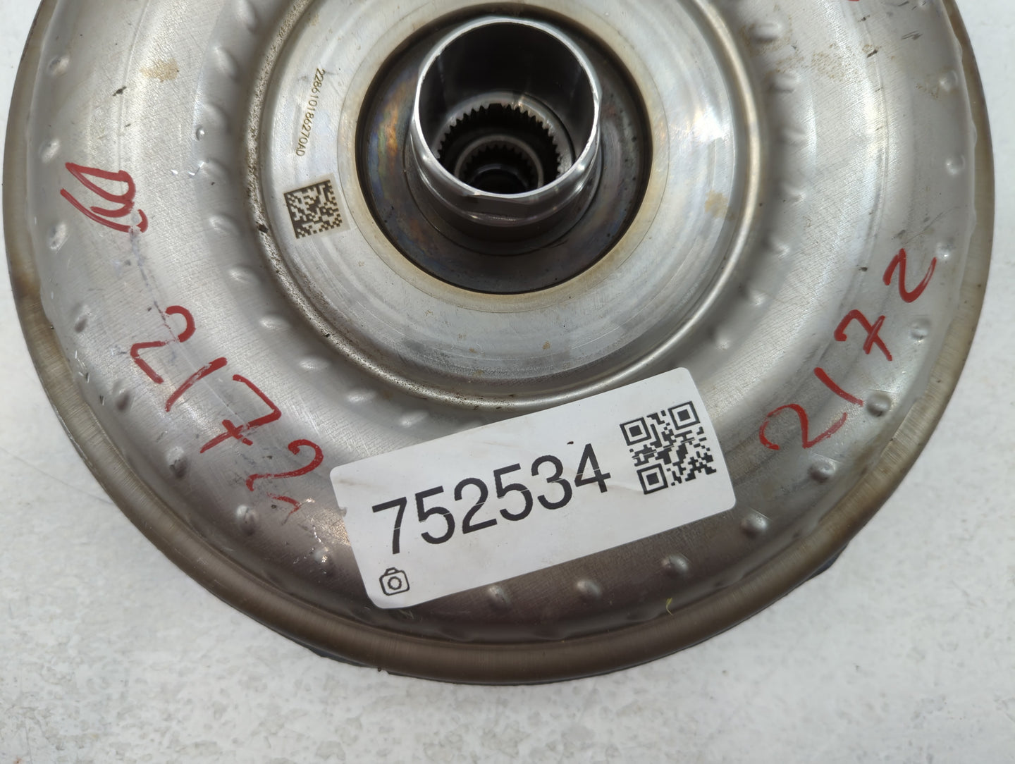 2017 Jeep Cherokee Torque Converter Automatic Transmission OEM P/N:228610186270AD Fits OEM Used Auto Parts - Oemusedautoparts1.com