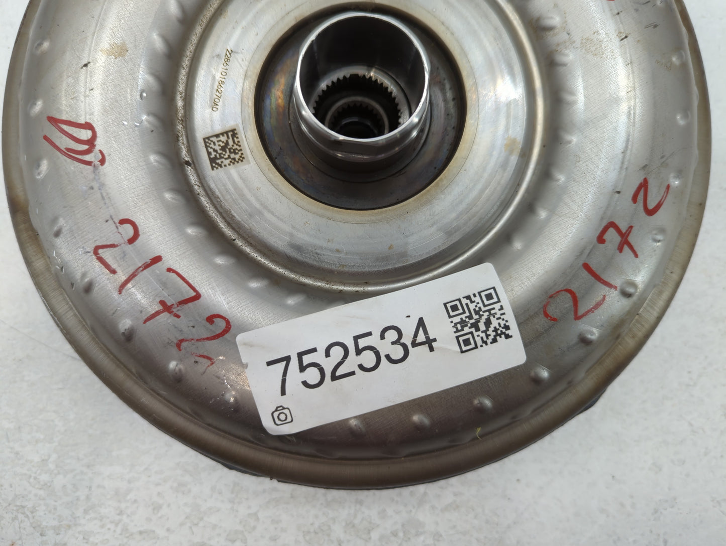 2017 Jeep Cherokee Torque Converter Automatic Transmission OEM P/N:228610186270AD Fits OEM Used Auto Parts - Oemusedautoparts1.com