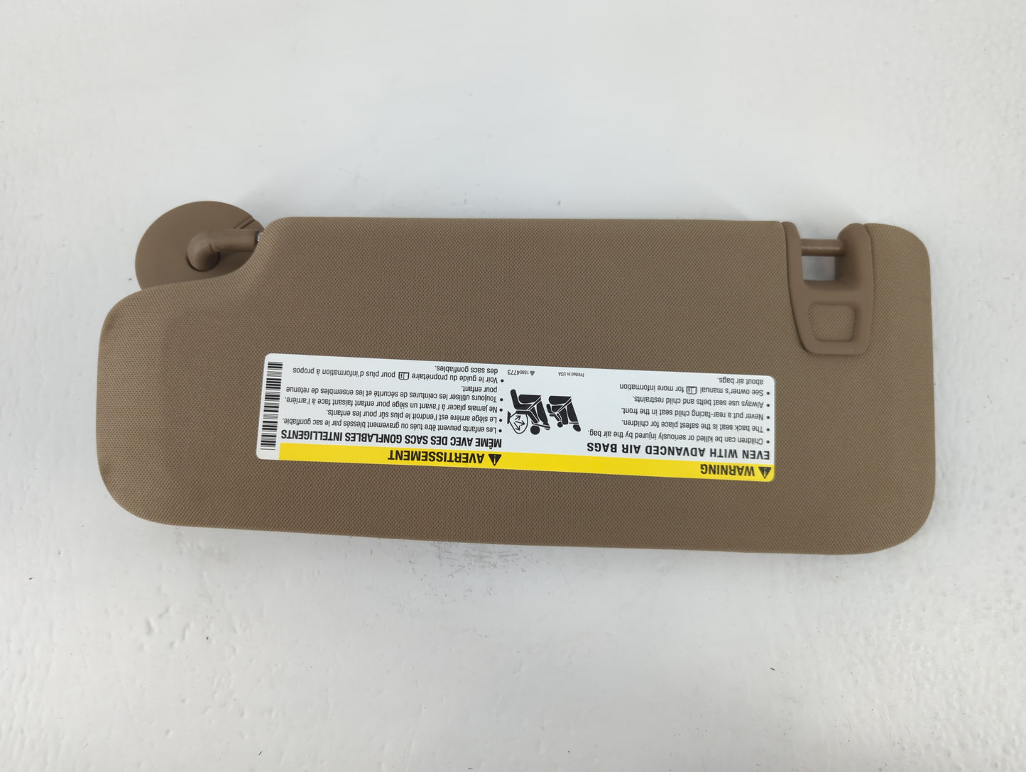 2004-2012 Chevrolet Malibu Sun Visor Shade Replacement Passenger Right Mirror Fits Fits 2004 2005 2008 2009 2010 2011 2012 OEM Used Auto Parts - Oemusedautoparts1.com