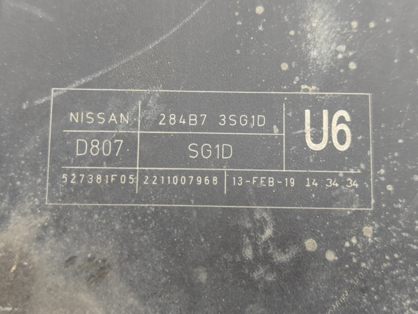 2013-2019 Nissan Sentra Fusebox Fuse Box Panel Relay Module P/N:284B7 3SG1D Fits Fits 2013 2014 2015 2016 2017 2018 2019 OEM Used Auto Parts - Oemusedautoparts1.com