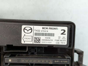 2014-2016 Mazda 3 Fusebox Fuse Box Panel Relay Module P/N:F 005 V02 018 TK52-675X0 B Fits Fits 2014 2015 2016 OEM Used Auto Parts