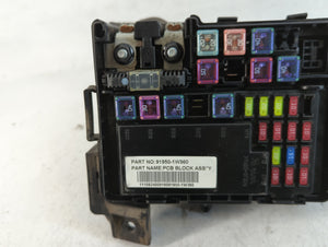 2012-2015 Kia Rio Fusebox Fuse Box Panel Relay Module P/N:91950-1W360 Fits Fits 2012 2013 2014 2015 OEM Used Auto Parts