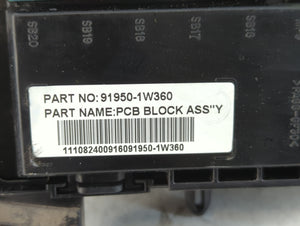 2012-2015 Kia Rio Fusebox Fuse Box Panel Relay Module P/N:91950-1W360 Fits Fits 2012 2013 2014 2015 OEM Used Auto Parts