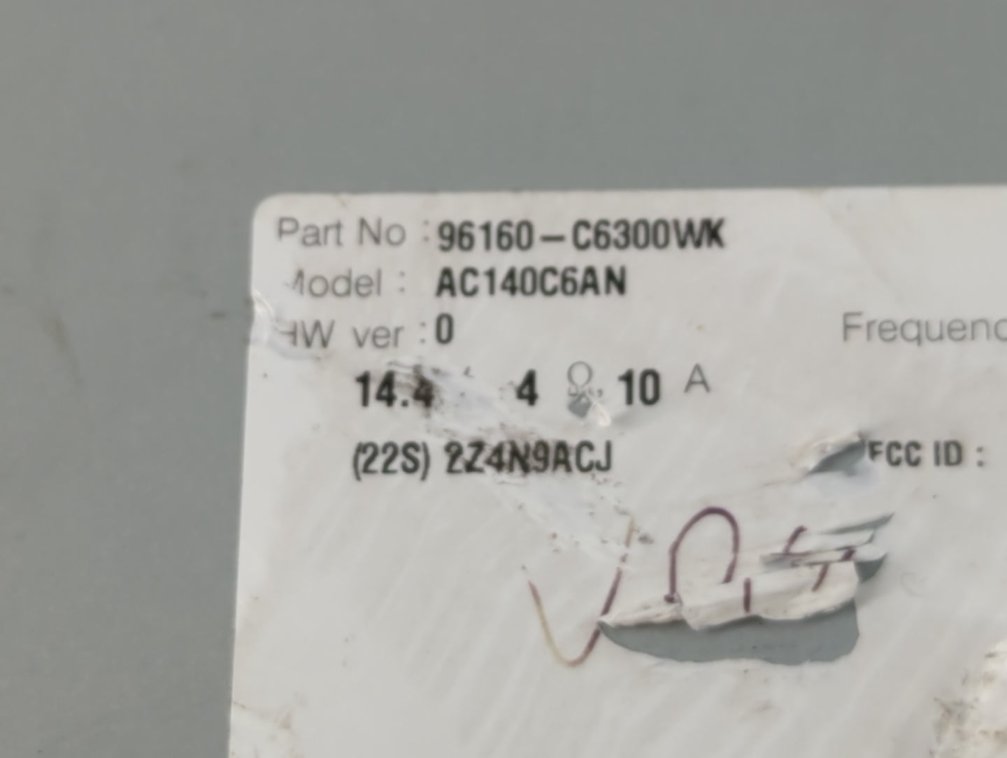 2017 Kia Sorento Radio AM FM Cd Player Receiver Replacement P/N:96160-C6300WK Fits OEM Used Auto Parts - Oemusedautoparts1.com