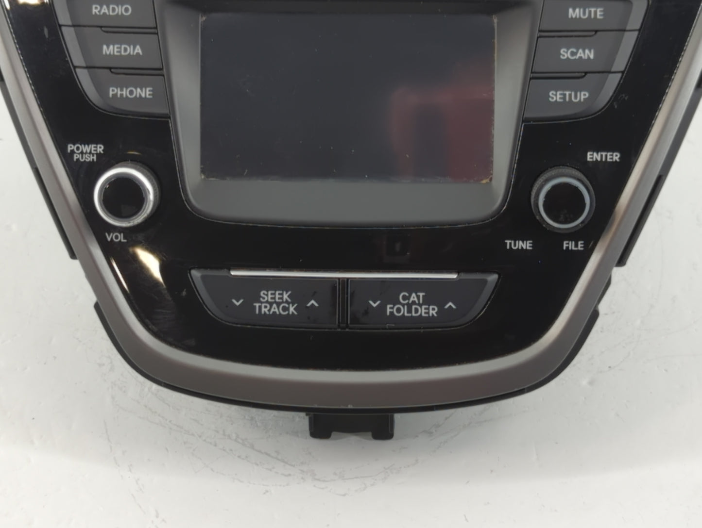 2014-2016 Hyundai Elantra Radio AM FM Cd Player Receiver Replacement P/N:96180-3X165GU Fits Fits 2014 2015 2016 OEM Used Auto Parts - Oemusedautoparts1.com