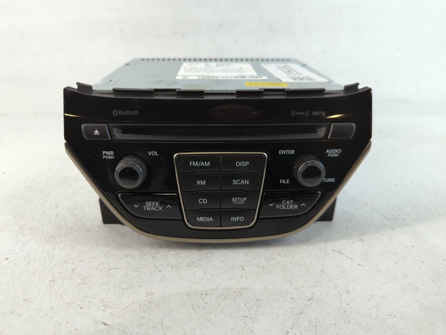2014-2015 Hyundai Genesis Radio AM FM Cd Player Receiver Replacement P/N:96180-2M118YHG Fits Fits 2014 2015 OEM Used Auto Parts - Oemusedautoparts1.com