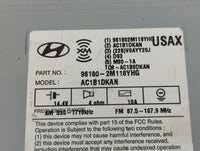 2014-2015 Hyundai Genesis Radio AM FM Cd Player Receiver Replacement P/N:96180-2M118YHG Fits Fits 2014 2015 OEM Used Auto Parts - Oemusedautoparts1.com