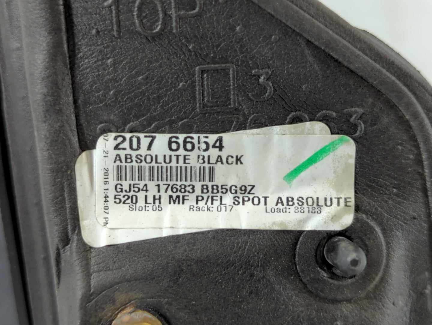 2017-2019 Ford Escape Side Mirror Replacement Driver Left View Door Mirror P/N:GJ54 176836 BB5G9Z 207 6654 Fits OEM Used Auto Parts - Oemusedautoparts1.com